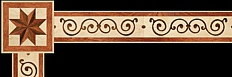 Ricavoli wood floor border inlay