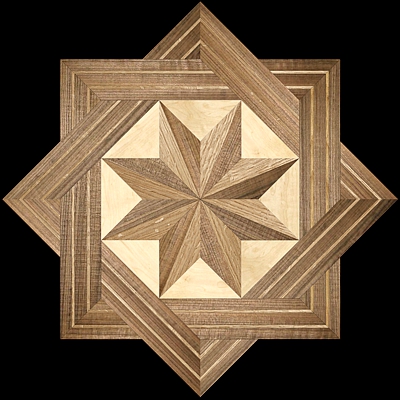 8 RAYS MQF II - Hardwood Floor Medallion