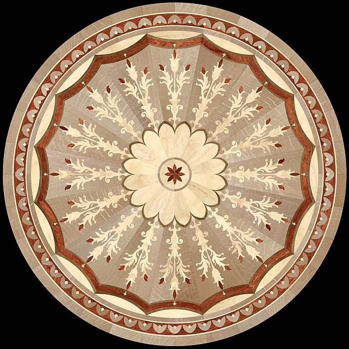 CUPOLA hardwood floor medallion inlay