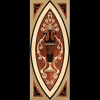 8 RAYS DF II - Hardwood Floor Medallion
