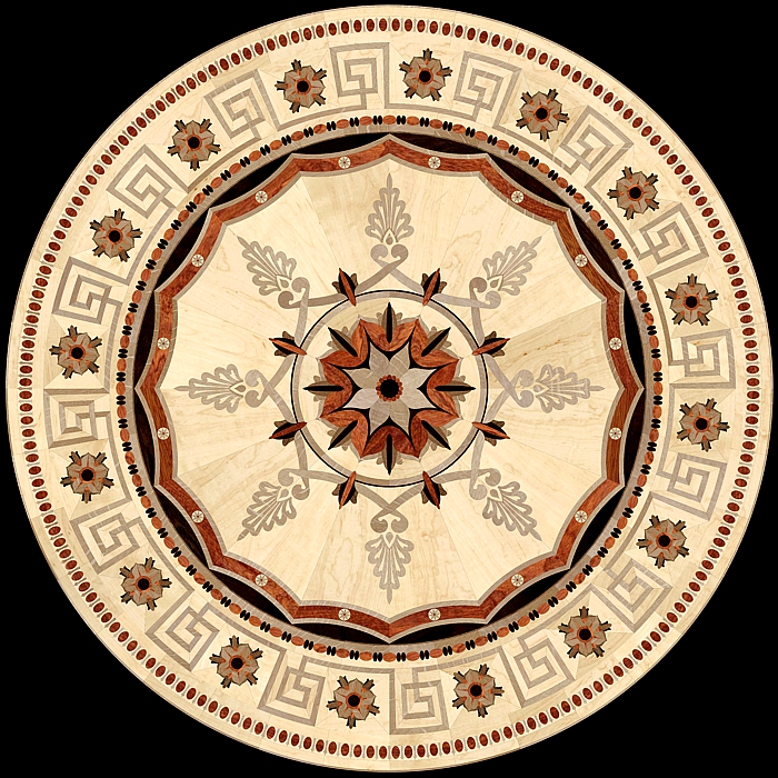 REGENT parquet floor medallion inlay